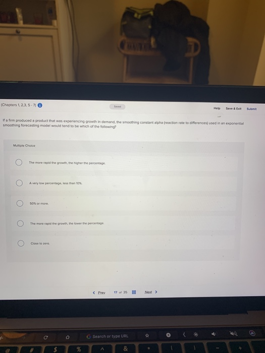 (Chapters 12,3,5-7) Save Help Save & E Submit If