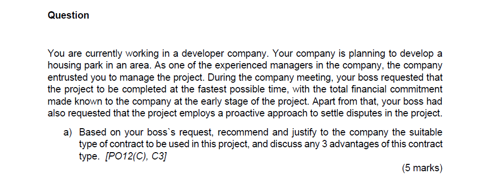 Do not answer in hand writting Question You are