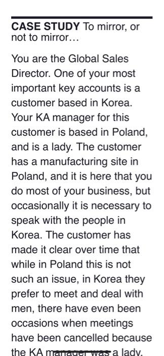 Case Study - To mirror, or not to mirror Review