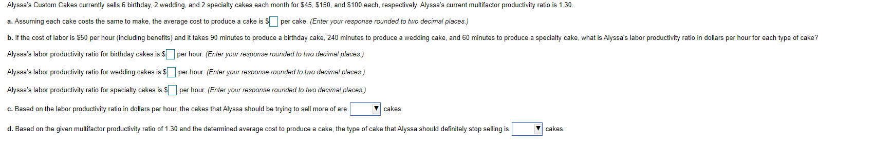 Alyssa's Custom Cakes currently sells 6 birthday,