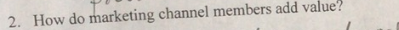 The subject is marketing. 2. How do marketing