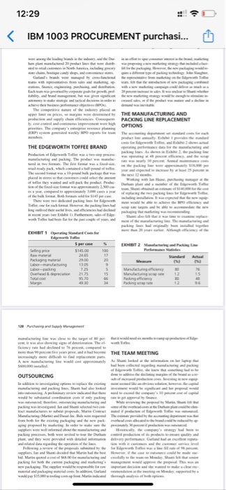Case 5-1: Garland Chocolates How does your