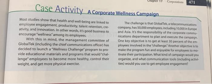 Read the case and complete case analysis: