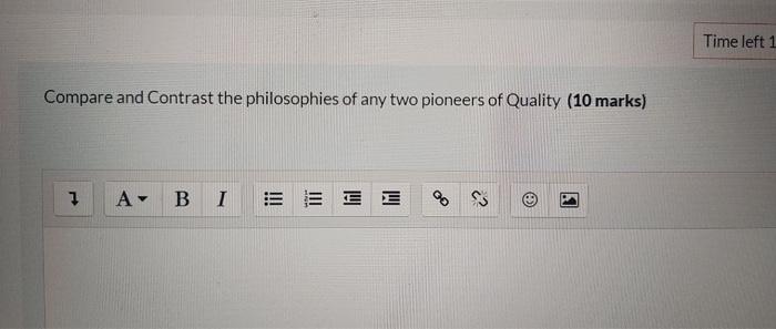 Compare and Contrast the philosophies of any two