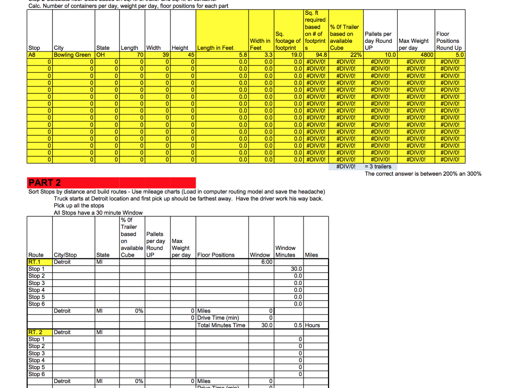 Here is the first fantastic case. Routing trucks