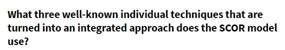 What three well-known individual techniques that