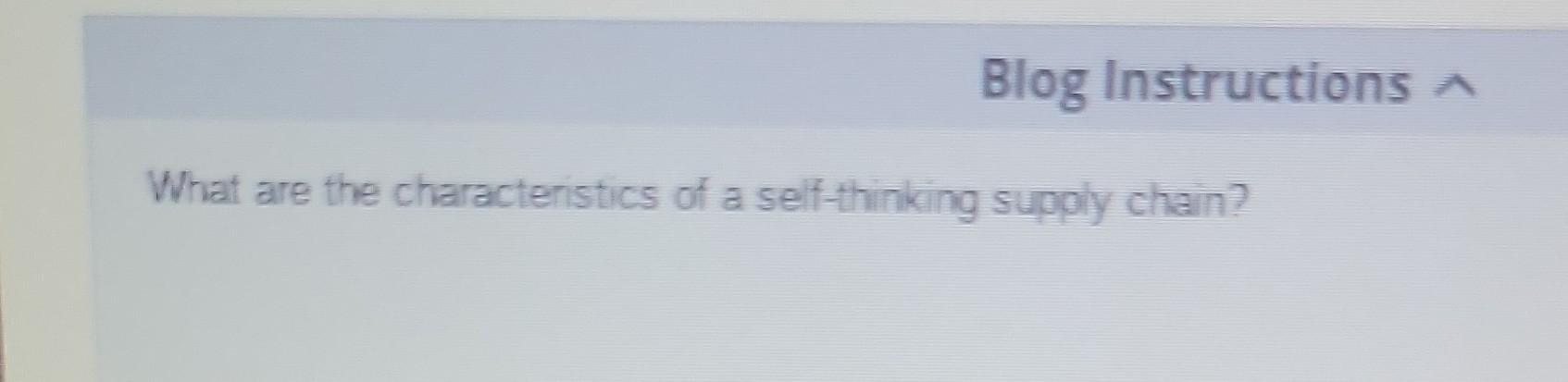What are the characteristics of a self-thinking