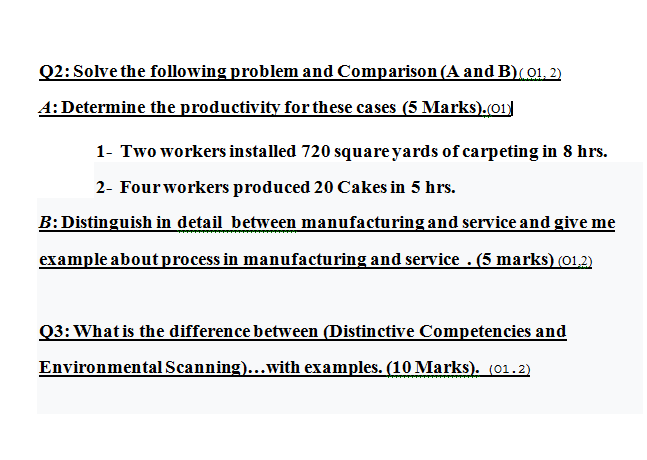 Q1:Solve the following problem (A and B) (20