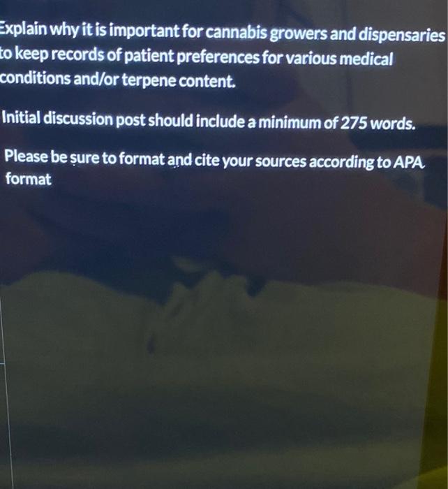 Explain why it is important for cannabis growers