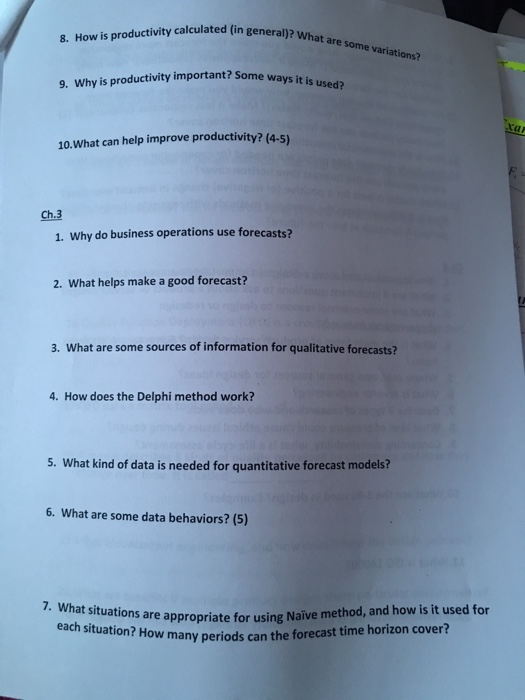 eneral)? What are some variations? 8. How is