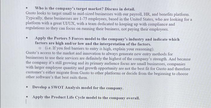 With the information provided, please answer the