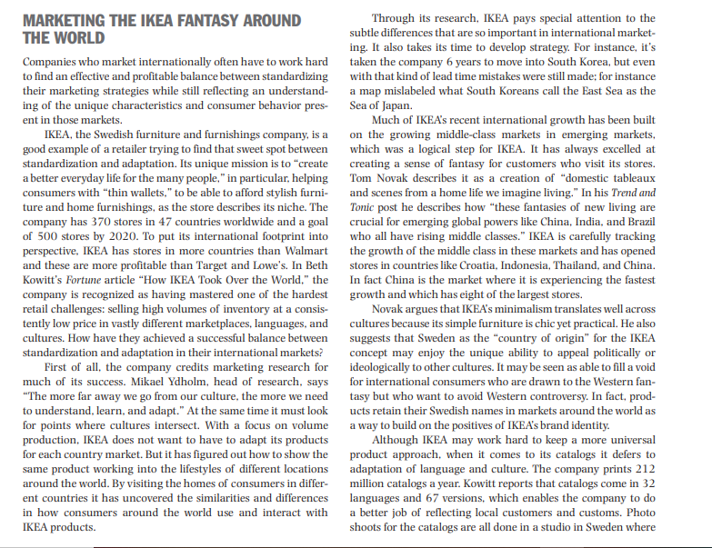 Read the Case Study and answer the following