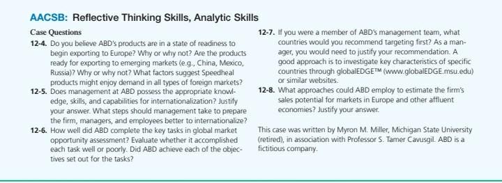 CLOSING CASE Advanced Biomedical Devices: