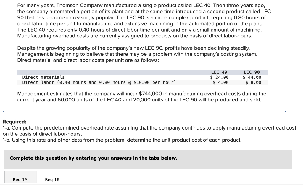 For many years, Thomson Company manufactured a