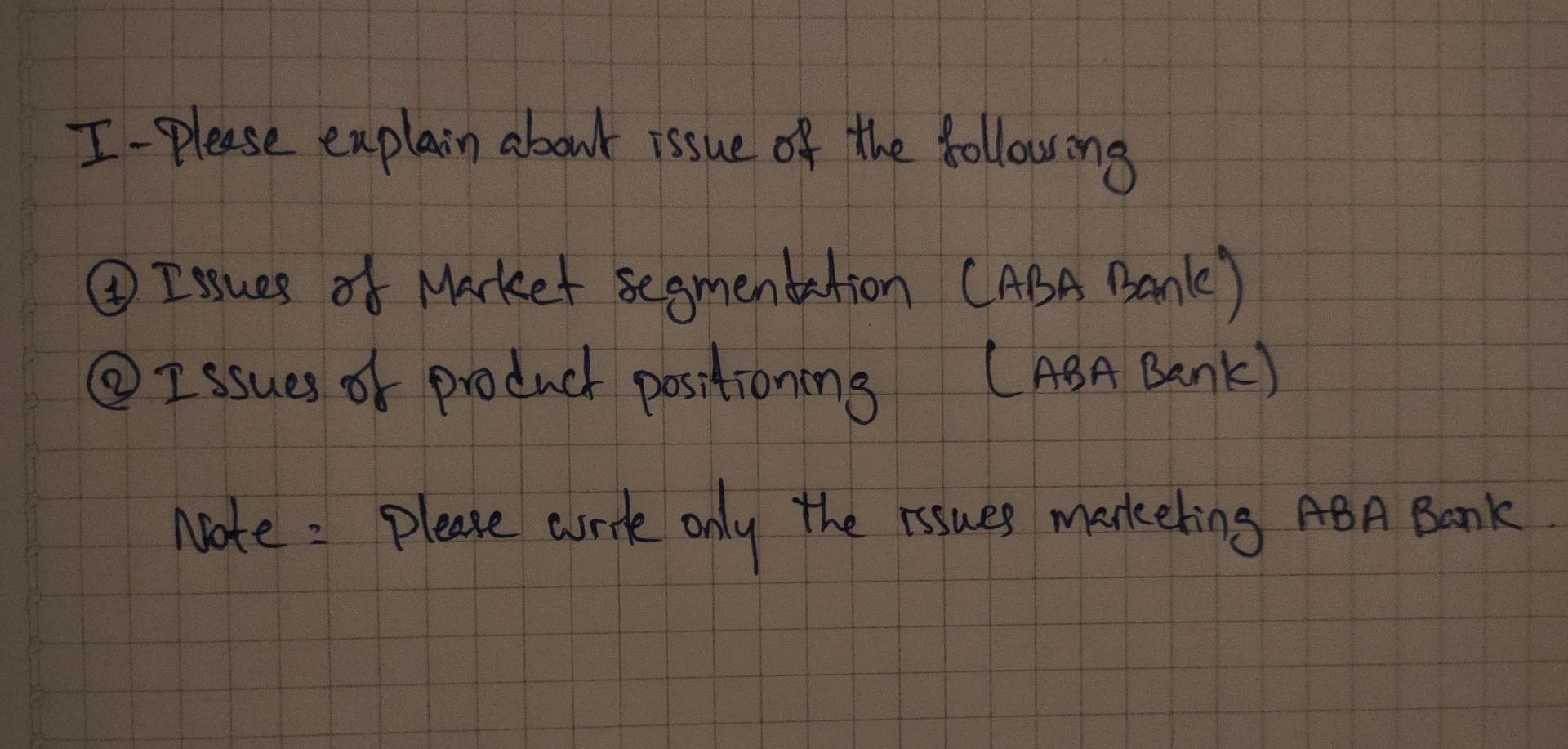 I please explain about issue of the following