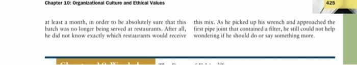 Short summary and personal conclusion please CASE