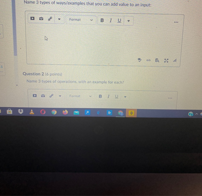 My two Insights. ( Write a minimum.. Name 3 types