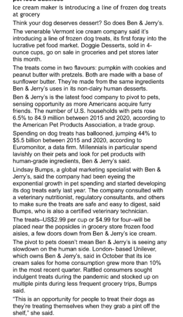 What process has been in Jerry's used to develop