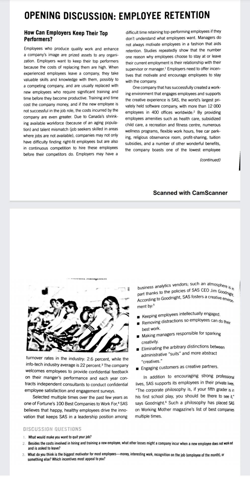 part thanks to the policies of SAS CEO Jim