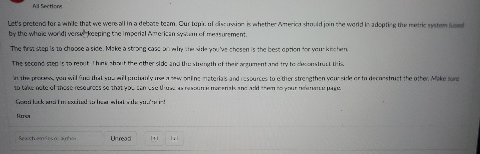 Let's pretend for a while that we were all in a