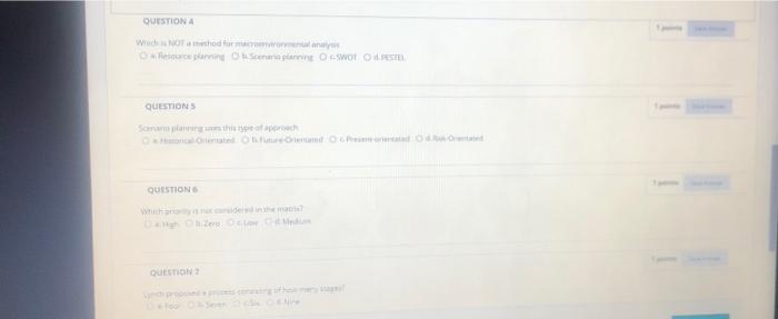 its mutlipe choice. QUESTION W NOT de microonment