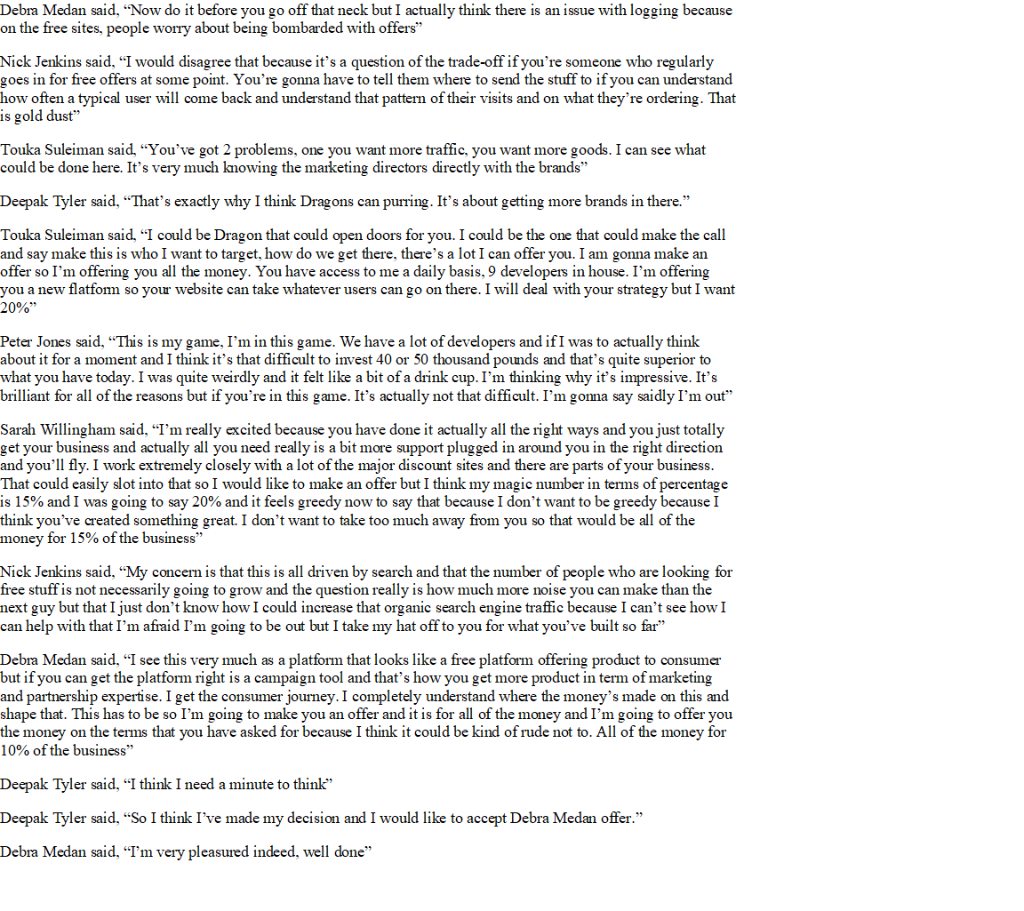 THIS QUESTION IS FOR BUSINESS CLASS, COULD ANYONE