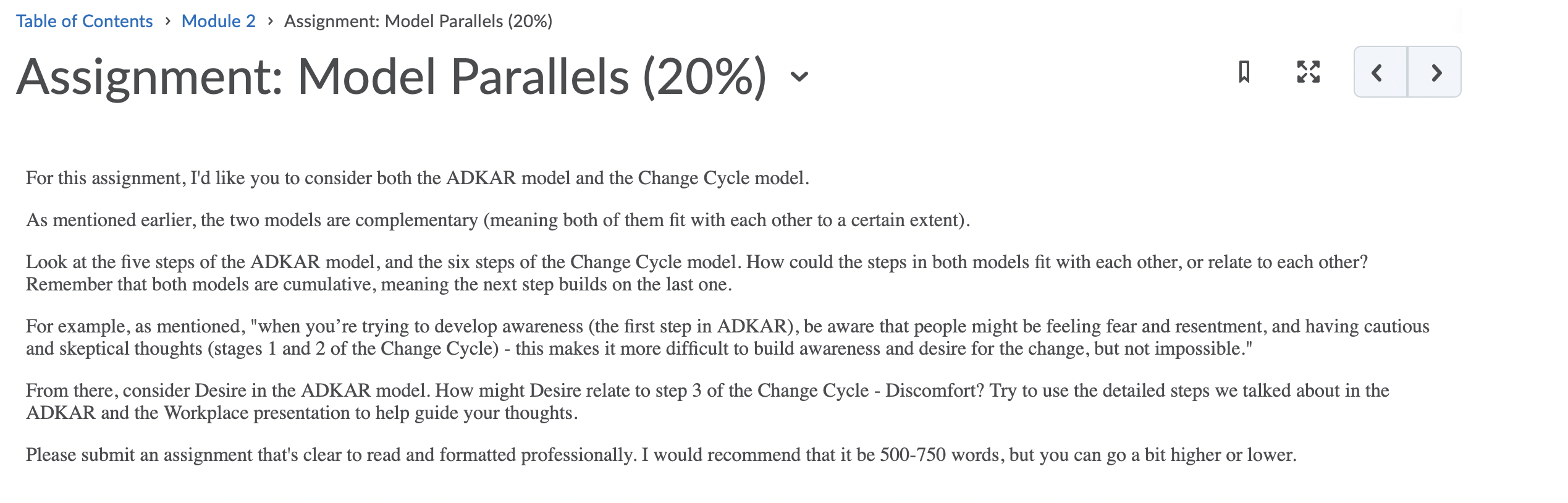 Table of Contents > Module 2 Assignment: Model