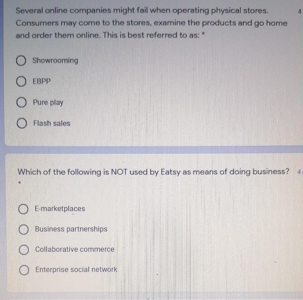 4 Several online companies might fail when
