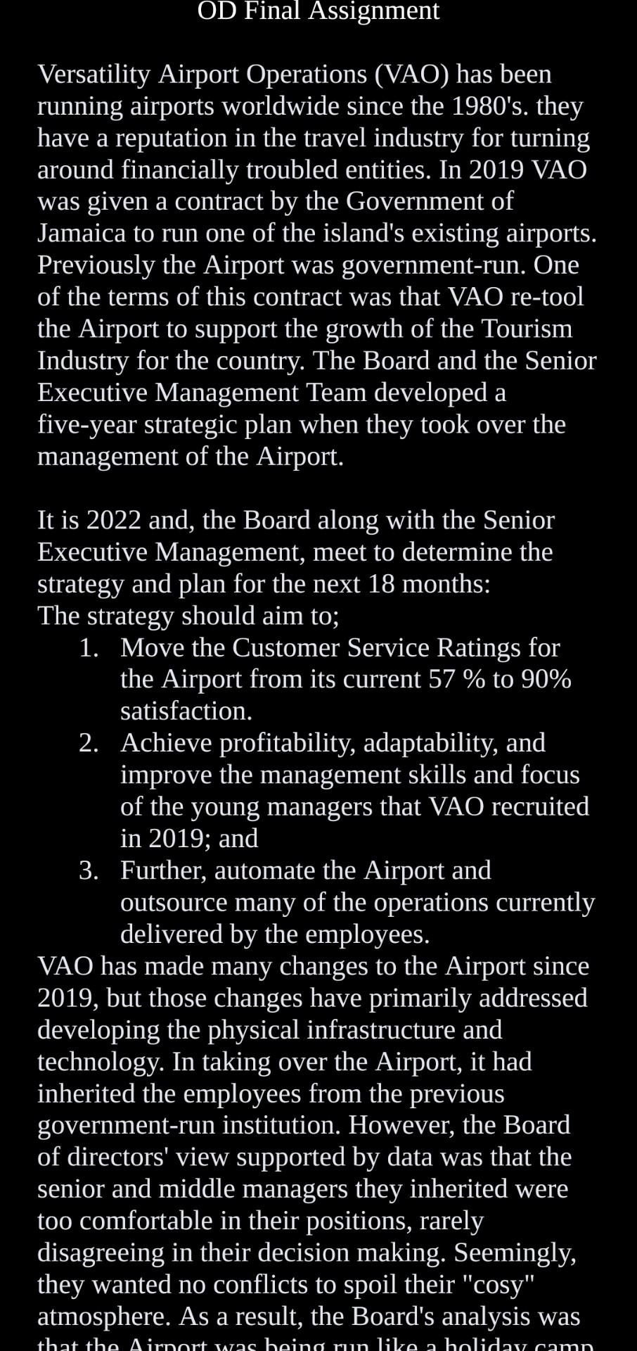 OD Final Assignment Versatility Airport