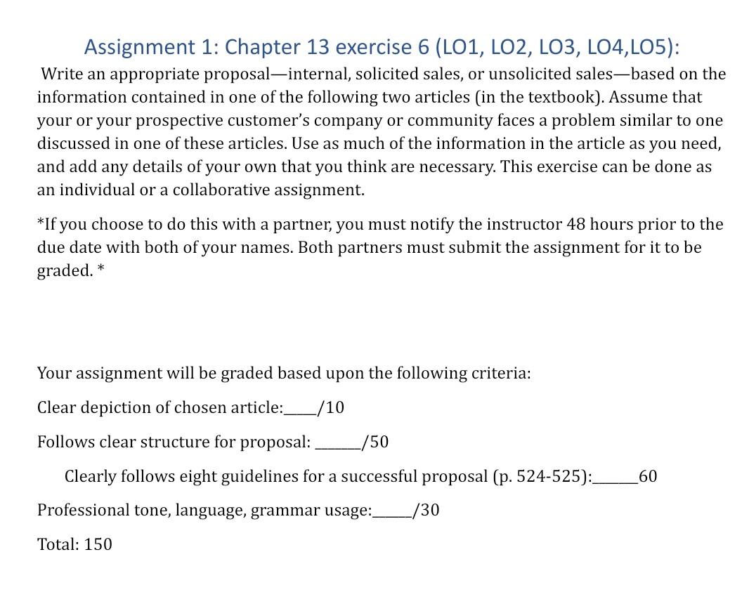 need help for assignment. Assignment 1: Chapter