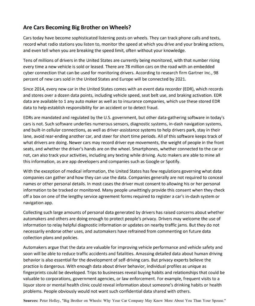 Question: What are the ethical issues you can