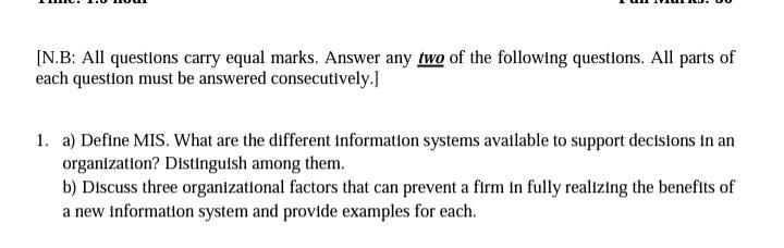 [N.B: All questions carry equal marks. Answer any