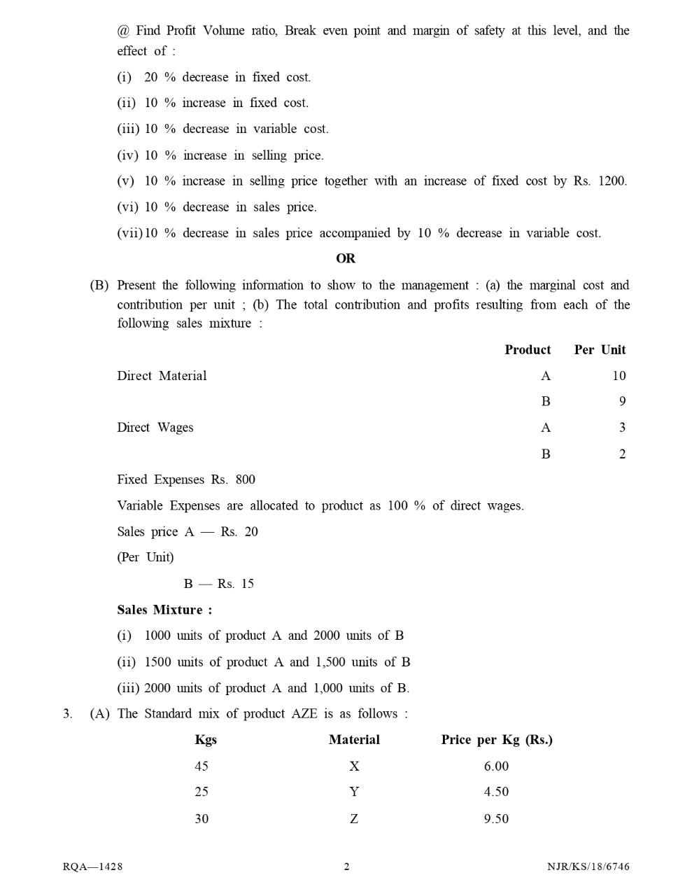 Ensure to answer all questions. Don't answer only