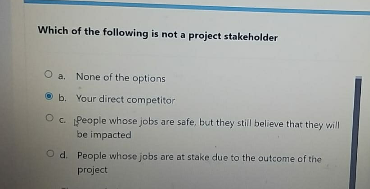 Which of the following is not a project