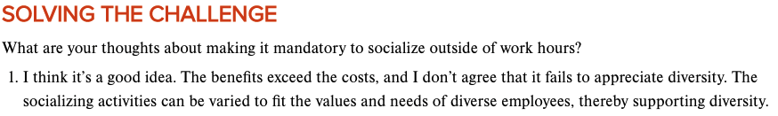 Explain why you chose this option. Support your