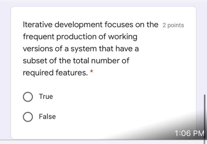 2 points The second subphase in systems analysis