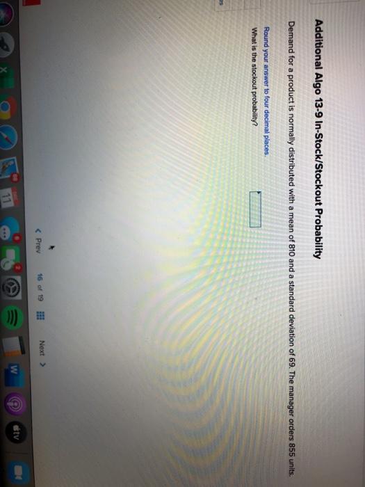 Chapter 13 Saved Additional Algo 13-6 Expected