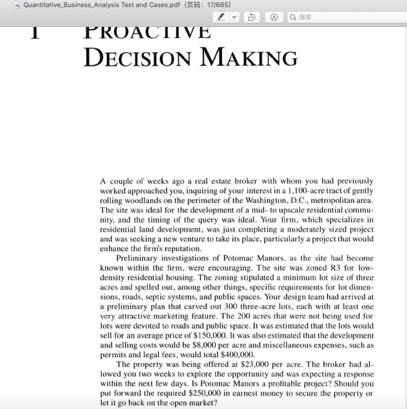 Use the outline of textbook (Quantitative