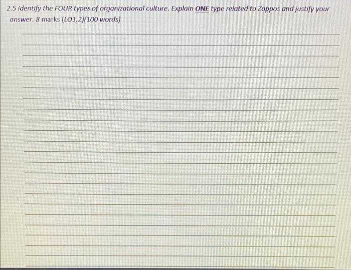 THE CULTURE OF ORGANISATIONS Zappos is an online