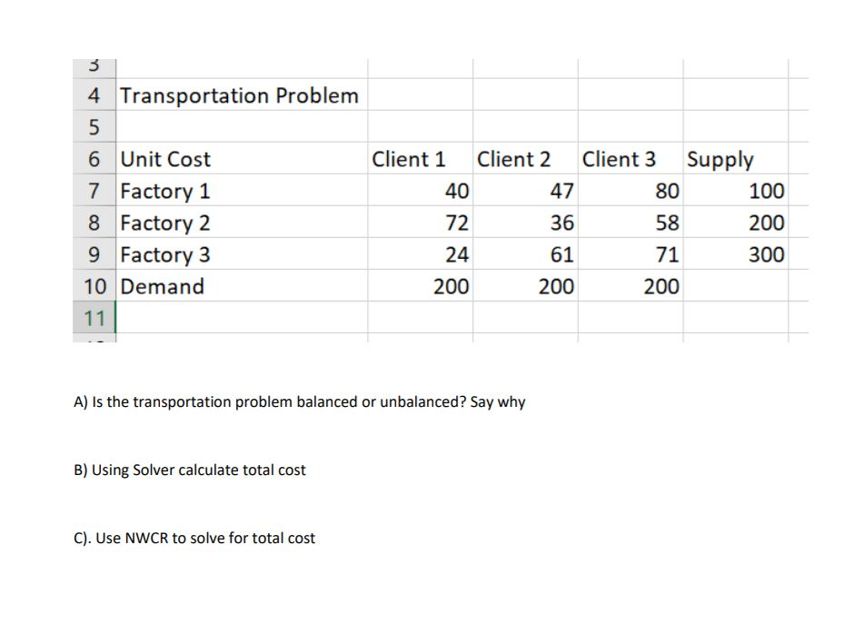 would you please explain this using Excel with
