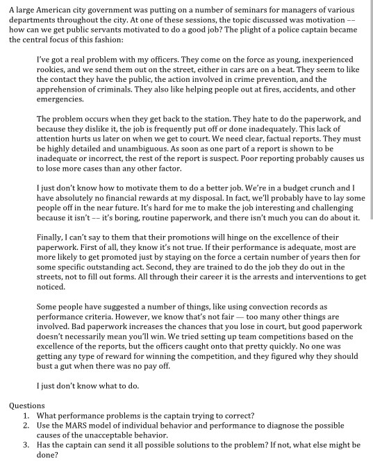 A large American city government was putting on a