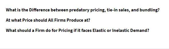 What is the Difference between predatory pricing,