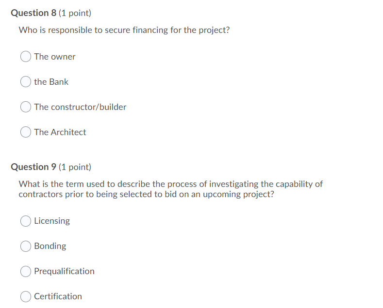 Question 8 (1 point) Who is responsible to secure