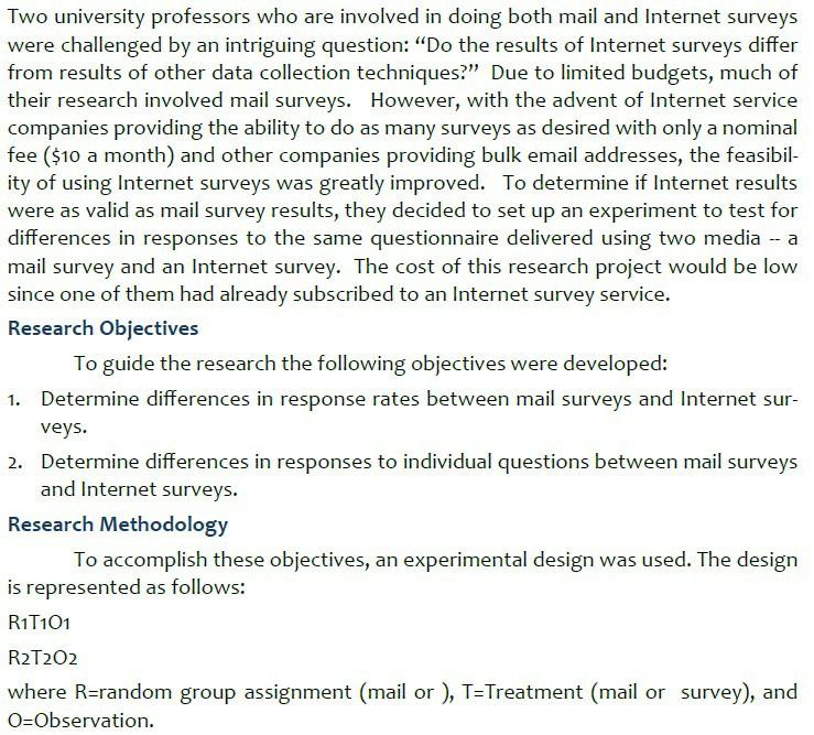 Need all the answer Case: Internet Versus Mail