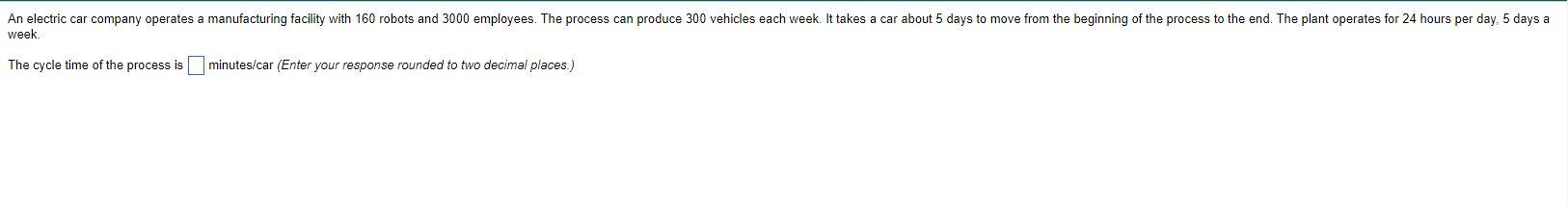 The task time for each step is provided below: