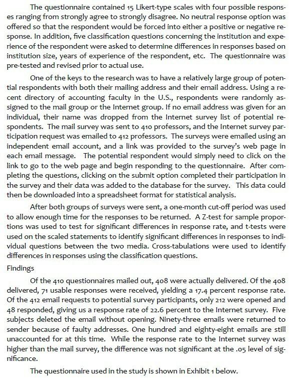 Need all the answer Case: Internet Versus Mail