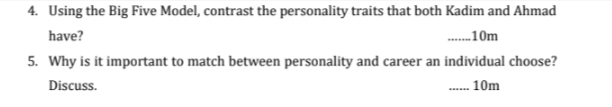 Solve Question 4 & 5 and provide sufficient