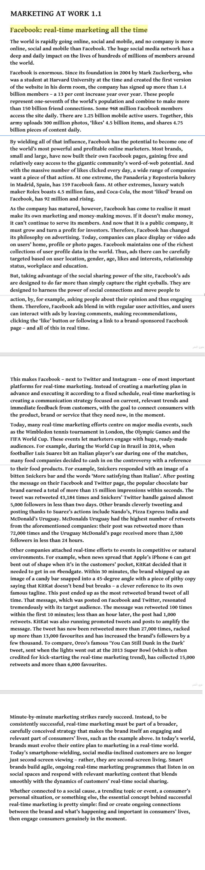 based on the case study answer the following Why