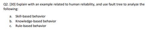 Q2. [30] Explain with an example related to human