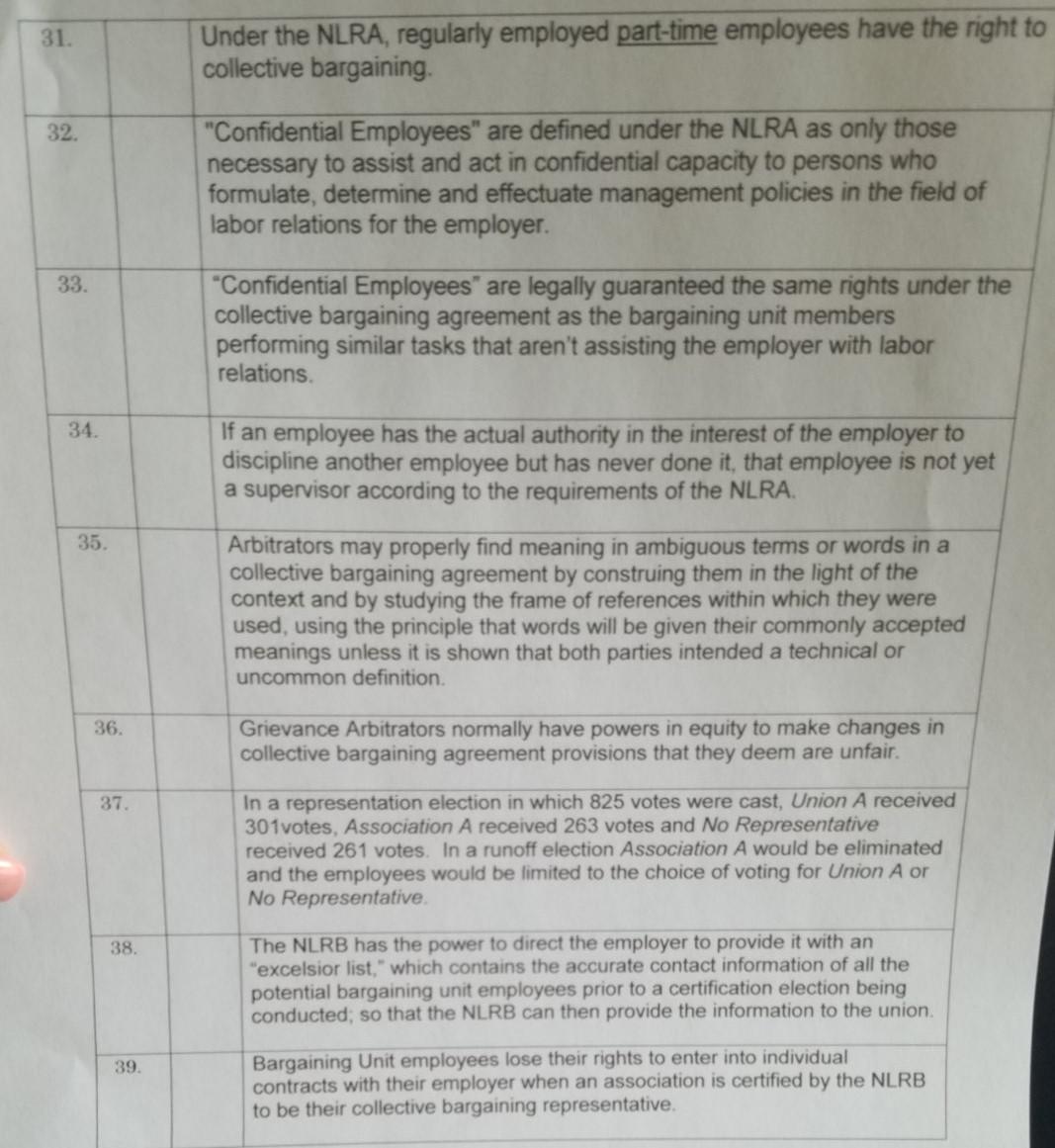 answer by, True or False